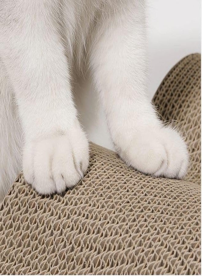 KittuPet وسادة خدش للقطط من كيتو بيت، كبيرة الحجم، مصنوعة من ورق مقوى مموج بإحكام، قابلة للعكس | تصميم فاخر بنسيج خدش عالي الجودة، متعددة الألوان - Image 5